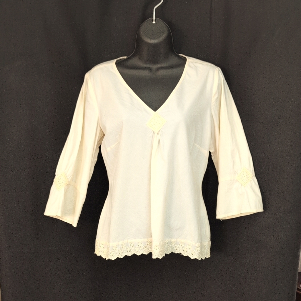 Talbots Butter Yellow Top